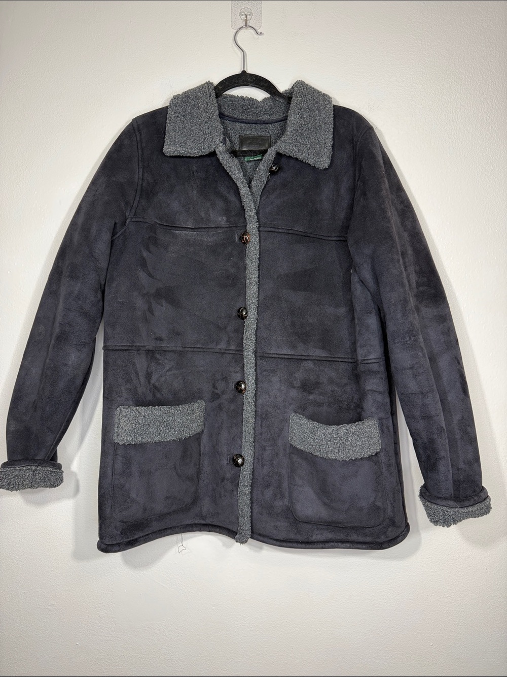 Black Sherpa 1x Ralph Lauren vintage winter coat